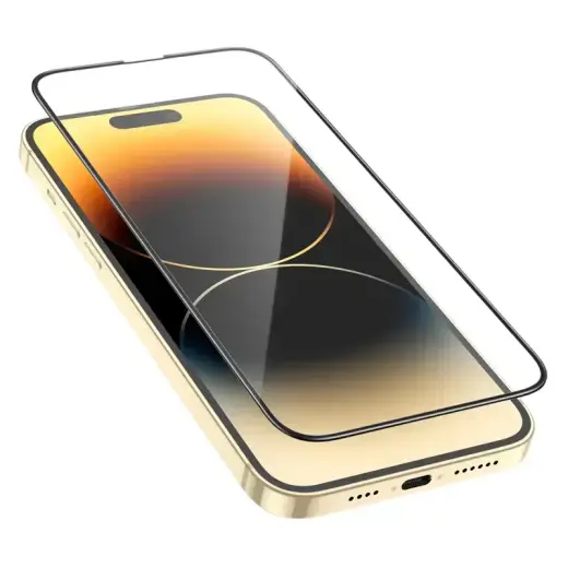 Borofone Tempered glass BF8 Diamond Armor Full Screen 5D Large Arc for Iphone 14 Pro - 10 pieces Foto 3