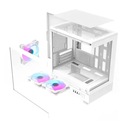 Darkflash DB330M computer case + 3 aRGB fans (white) Foto 10