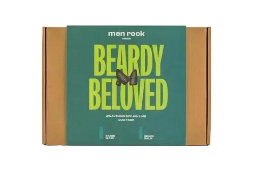 Men Rock Beardy Beloved Beard Kit  Beard Care  Sicilian Lime  2 Pc Foto 3