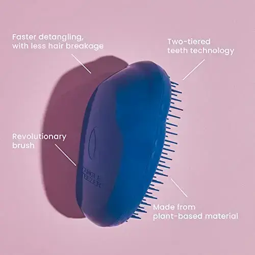 | the Original Plant-Based Detangling Brush for Wet & Dry Hair | 85% Plant-Based | Two-Tiered Teeth |for Fine, Curly, Thick Hair & All Types| Made in Foto 4