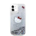 Hello Kitty Liquid Glitter Electroplating Head Logo Case for iPhone 11 Transparent Фото num