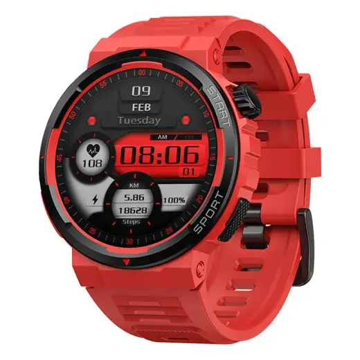 Zeblaze Ares 3 Plus Smartwatch (Red) Фото num