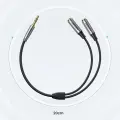 UGREEN AUX audio sadalītājs ar jack 3,5 mm kabeli, 20 cm (sudraba krāsā) Foto 7