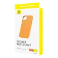 Phone Case for iPhone 15 Pro Baseus Fauxther Series (Orange) Photo