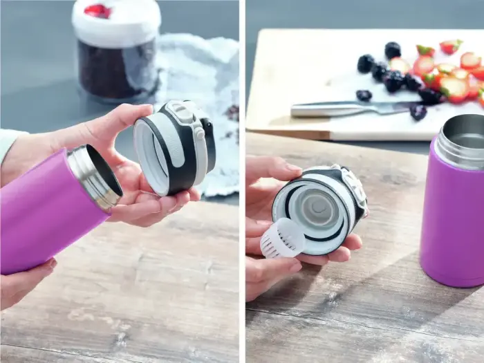 LEIFHEIT Термокружка Flip 350мл фиолетовый Фото num