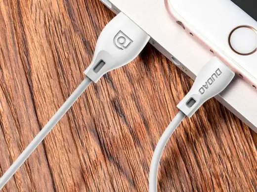 Dudao micro USB data charging cable 2.4A 1m white (L4M 1m white) Photo