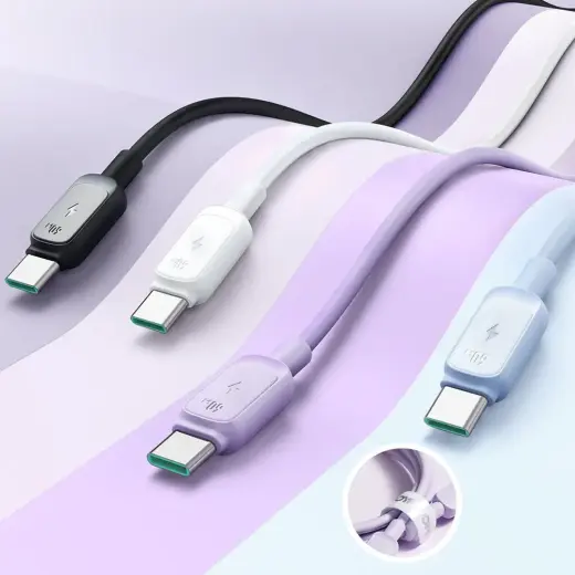 Joyroom S-A14 USB-C Cable - USB-C 60W 1.2m - White Foto 11
