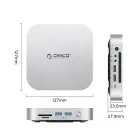 Orico MiniLink 9-in-1 Docking Station with M.2 SSD Hard Drive Bay - Silver Photo