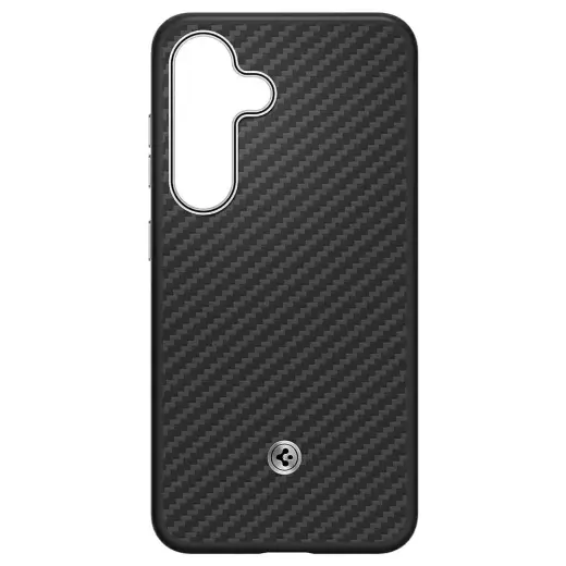 Etui Samsung Spigen Enzo Aramid Magnet    do Galaxy S25 czarno-srebrny Фото num