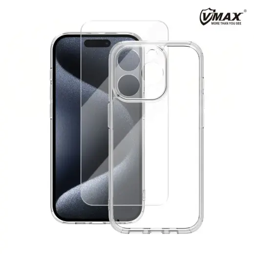 Vmax set case + glass 2,5D premium for iPhone SE 2024 Photo