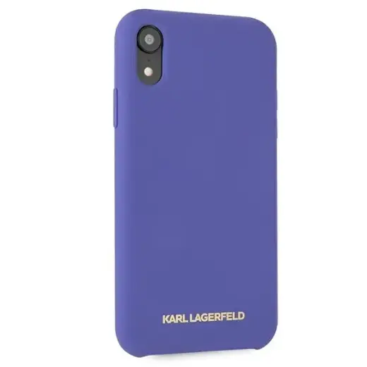 Karl Lagerfeld KLHCI61SLVOG iPhone  Xr  hardcase fioletowy|violet Silicone Фото num