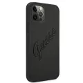 Guess Saffiano Vintage Script Case for iPhone 12 Pro Max 6.7" - Black Foto 4