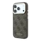 Guess 4G Gold Frame maciņš ar MagSafe atbalstu telefonam iPhone 18 Pro Max brūns — Foto 1