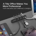 Ugreen 2x self-adhesive 4 cables organizer black (30762) Photo