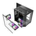 Darflash FT350 computer case + 5 aRGB fans (black) — Foto 10
