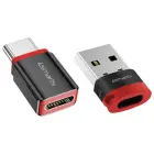 Adapter 4smarts Data Blocker USB-C to USB-A/USB-C black 2pcs Foto 2