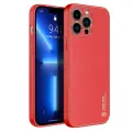 Dux Ducis Yolo elegant case made of soft TPU and PU leather for iPhone 13 Pro Max red Photo