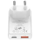Wall Charger 4smarts FlatPlug Duos 20W GaN USB-C + USB-A white Foto 4