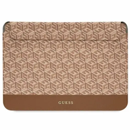 Guess Sleeve GUCS14HGCFSEW 14" brązowy|brown GCube Stripes Фото num