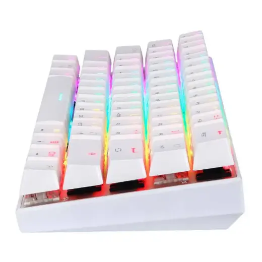 Wireless mechanical keyboard Motospeed SK62 White (blue switch) Photo