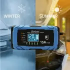 Qoltec Intelligent microprocessor charger 12V 15A | Rectifier with repair function | AGM GEL LiFePO4 | 9-stage charging  Photo