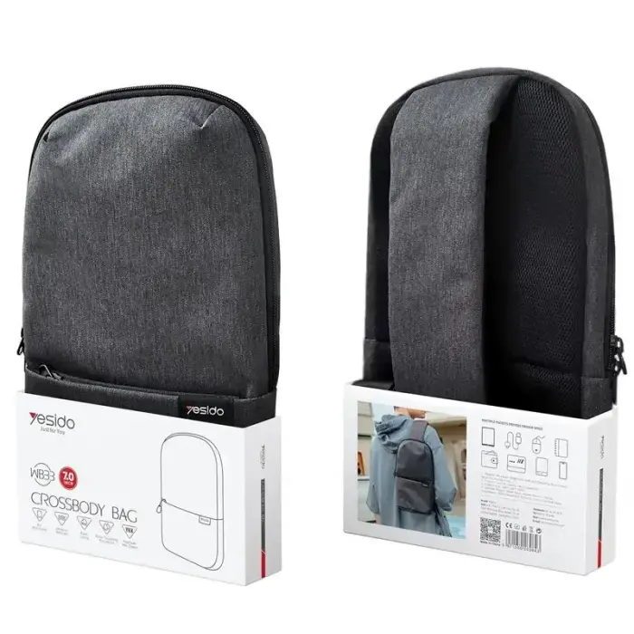 YESIDO WB33 WATERPROOF BACKPACK 7 INCHES GREY Foto 2