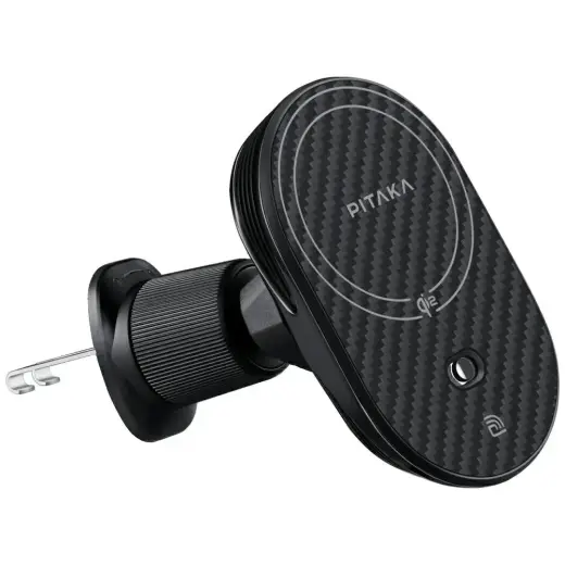 Car mount with wireless charger PITAKA MagEZ Pro 2 Qi2 15W NFC MagSafe black grey Foto 2