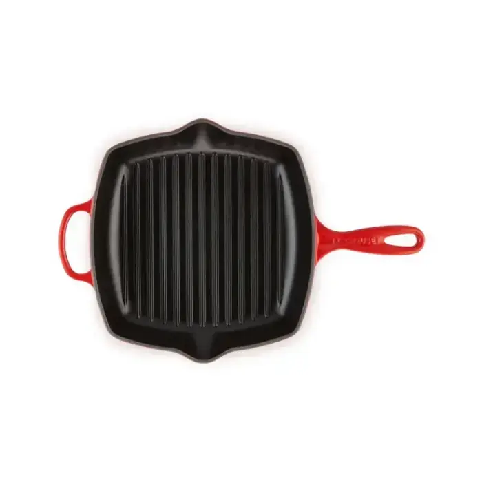 Le Creuset Čuguna grillpanna kvadrātveida 26x26cm sarkana Foto 2