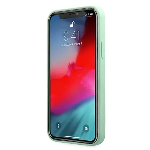 Guess GUHCP12SLSLMGGN iPhone 12 mini 5,4" zielony|green hardcase Metal Logo Script Фото num