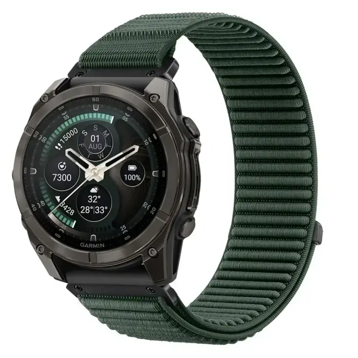 TECH-PROTECT NYLONLOOP GARMIN FENIX 5 / 6 / 6 PRO / 7 / 8 / 8 PRO / 9 / 9 PRO (47 MM) MILITARY GREEN