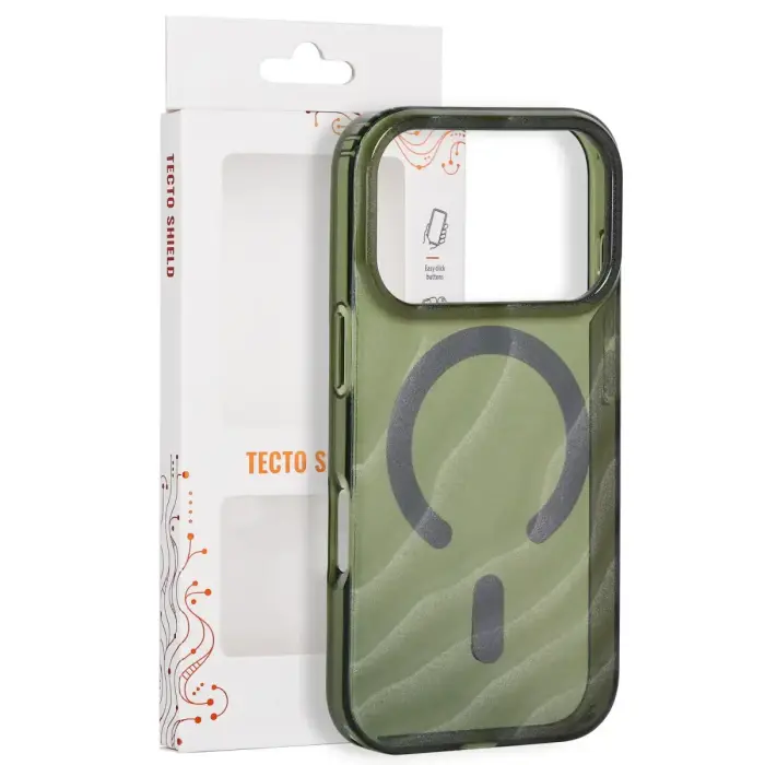 Tecto Shield Desert Mag case for iPhone 17 Pro 6,3" / iPhone 18 Pro 6,3" dark olive