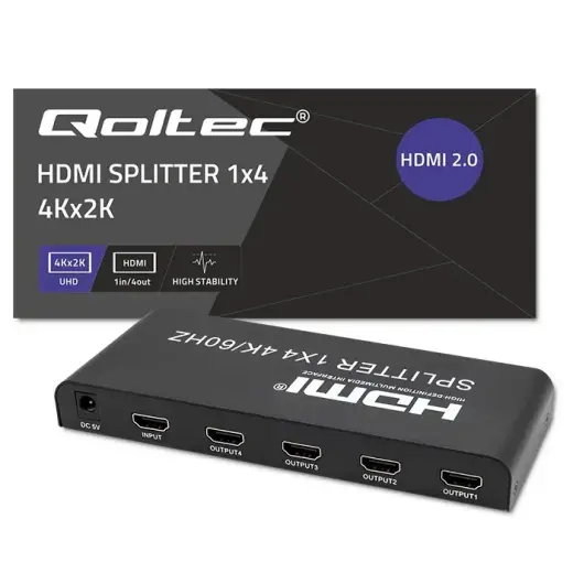 Active HDMI Splitter 4 x HDMI 4Kx2K,6bps,60H Фото num