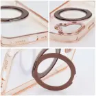Case for iPhone 16 PRO Frame Circle Stand compatible with MagSafe gold — Foto 5