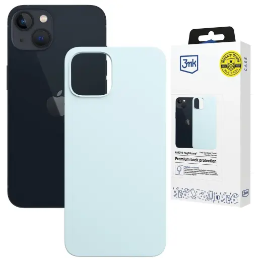 3mk Hardy MagSilicone Case for Apple iPhone 15 Plus - Blue