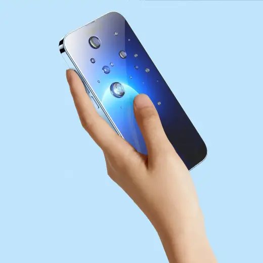 Baseus Full Screen aizsargstikls telefonam iPhone 14 Pro Max ar skaļruņa vāciņu 0.4mm + Montāžas komplekts Foto 10