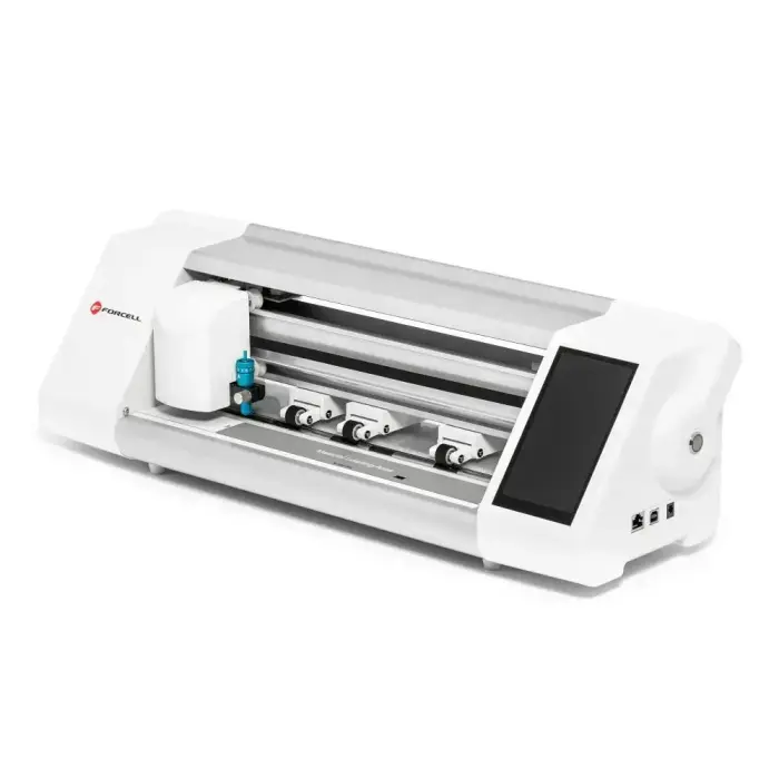 Intelligent film cutting machine Forcell with positioning tool white