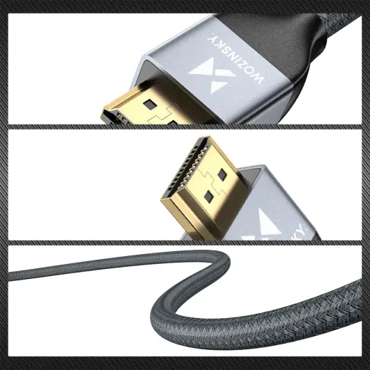 Wozinsky cable HDMI 2.1  8K 60 Hz 48 Gbps | 4K 120 Hz | 2K 144 Hz 1m silver (WHDMI-10) Photo