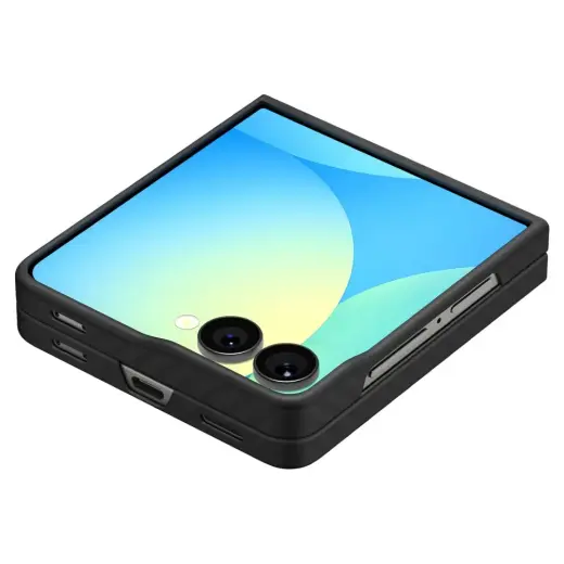 SPIGEN AIRSKIN ARAMID GALAXY Z FLIP 7 BLACK Photo
