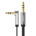 Ugreen AUX 3,5 mm mini jack flat angle cable 0,5 m black (AV119 10596) Foto 1