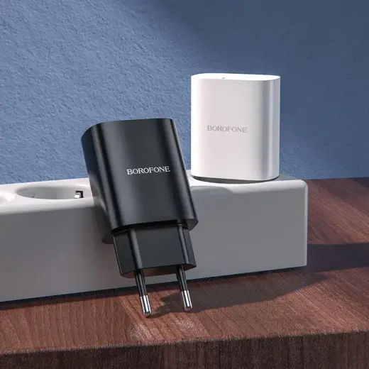 Borofone Wall charger BN1 Innovative - USB - 2,1A white Фото num