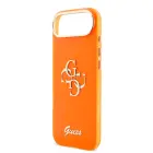 Guess IML 4G Script Metal Logo Case for iPhone Air Orange Foto 4