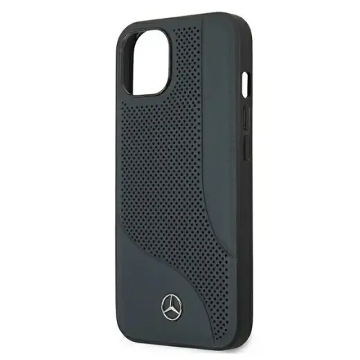 Mercedes MEHCP13MCDONA iPhone 13 6,1"navy hardcase Leather Perforated Area Foto 6