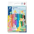 Vaska krītiņi plastmasas korpusā STAEDTLER NORIS CLUB 221 diametrs 6mm, 12 krāsas Foto 3