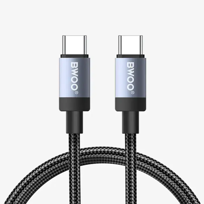 BWOO BO-X401CC data transfer and charging cable | USB-C to USB-C | PD | 65W | 1m | black