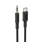 Borofone Cable AUX BL25B Nice - Type C to jack 3,5mm - 1 metre black Foto 1