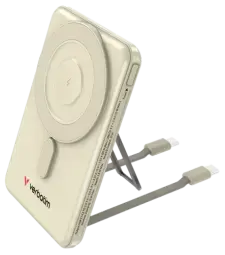 Enerģijas krātuve Verbatim Charge n Go 5000mAh Magnetic Wireless Charging Gold - 2 cables