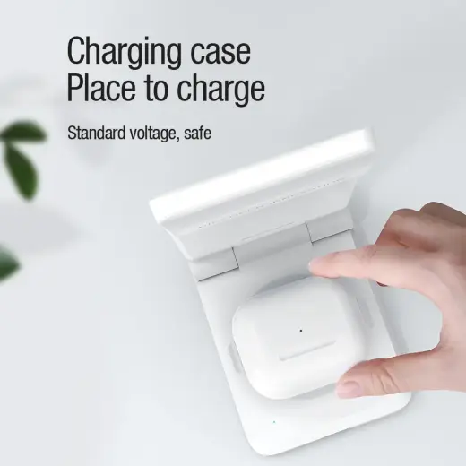 Nillkin PowerTrio 3in1 Wireless Charger for Apple Watch White (MFI) Фото num