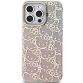 Hello Kitty IML Gradient Electrop Crowded Kitty Head Case for iPhone 15 Pro Max - Pink Фото num