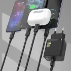 Dudao A27STEU 25W GaN USB-A Wall Charger with USB-A - USB-C Cable - Black Foto 2