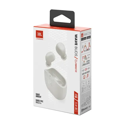 JBL Wave Buds In-Ear Headphones - White Foto 11